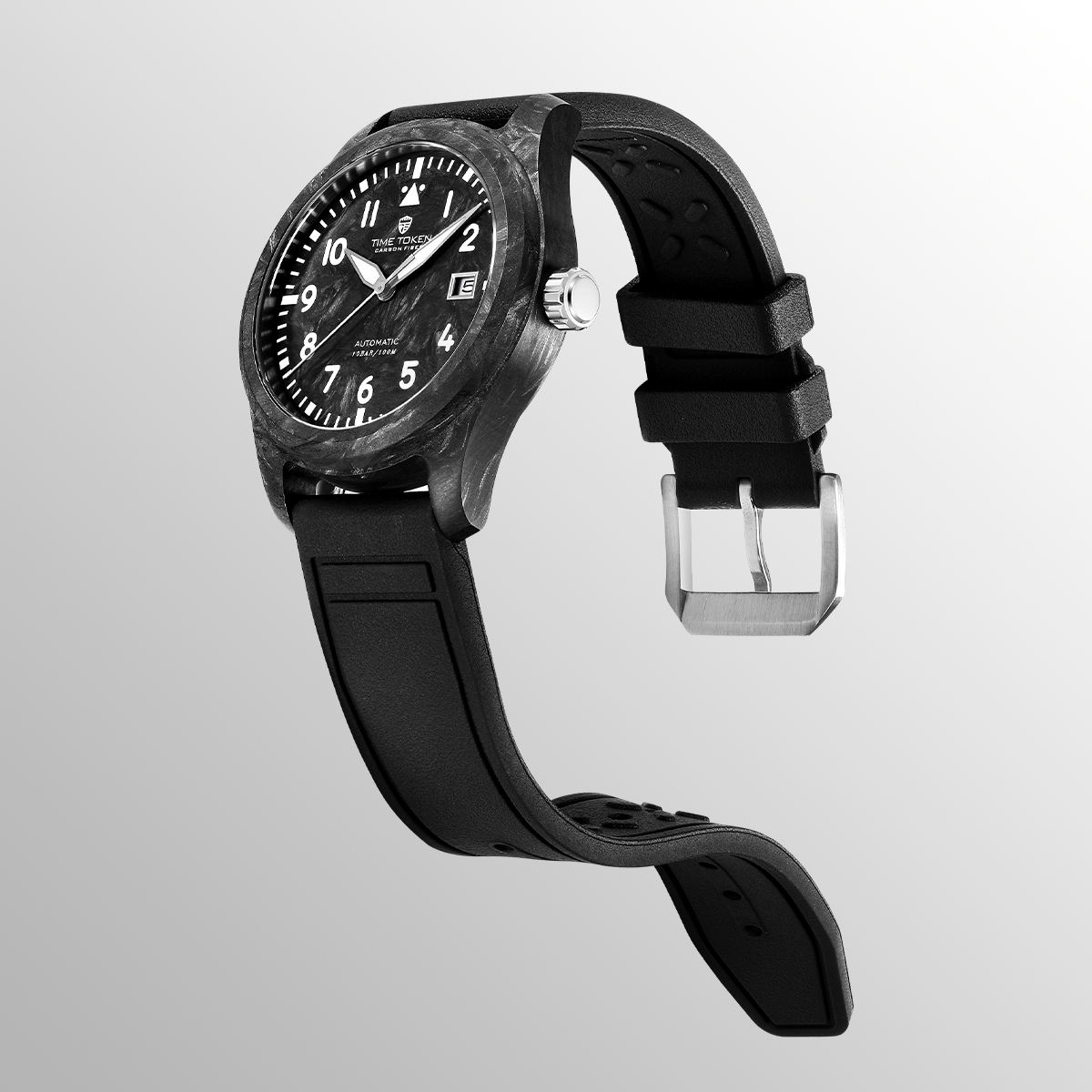Paper Weight Crystal - Japan Miyota8215 Movement Carbon Fibre 2.0