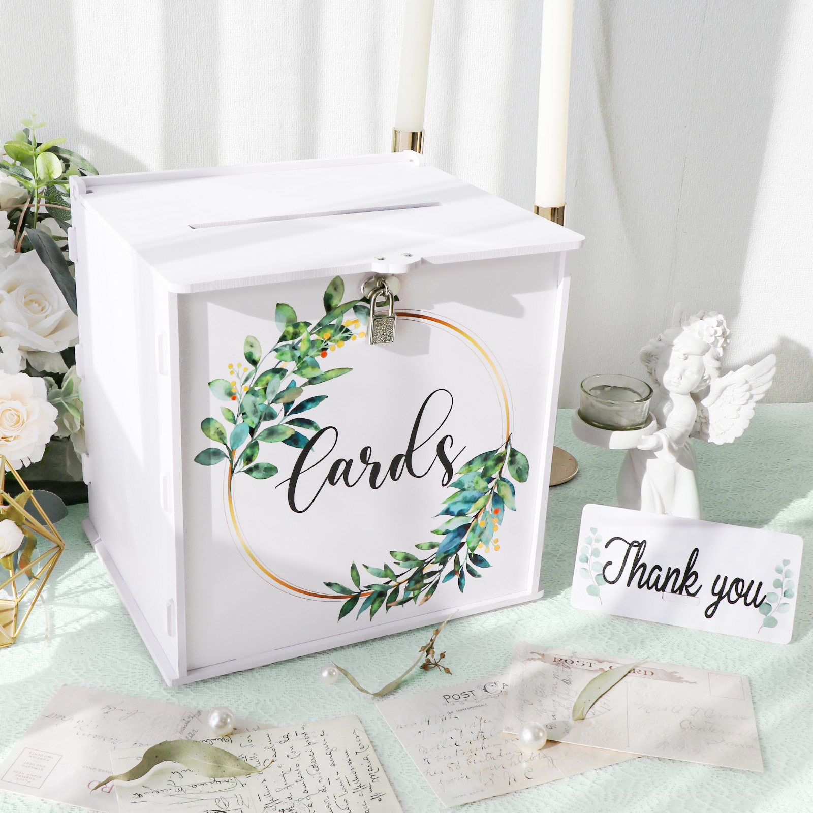 Wedding Card Box with Lock, PV - Card Index Box incelemesi ve fiyatı