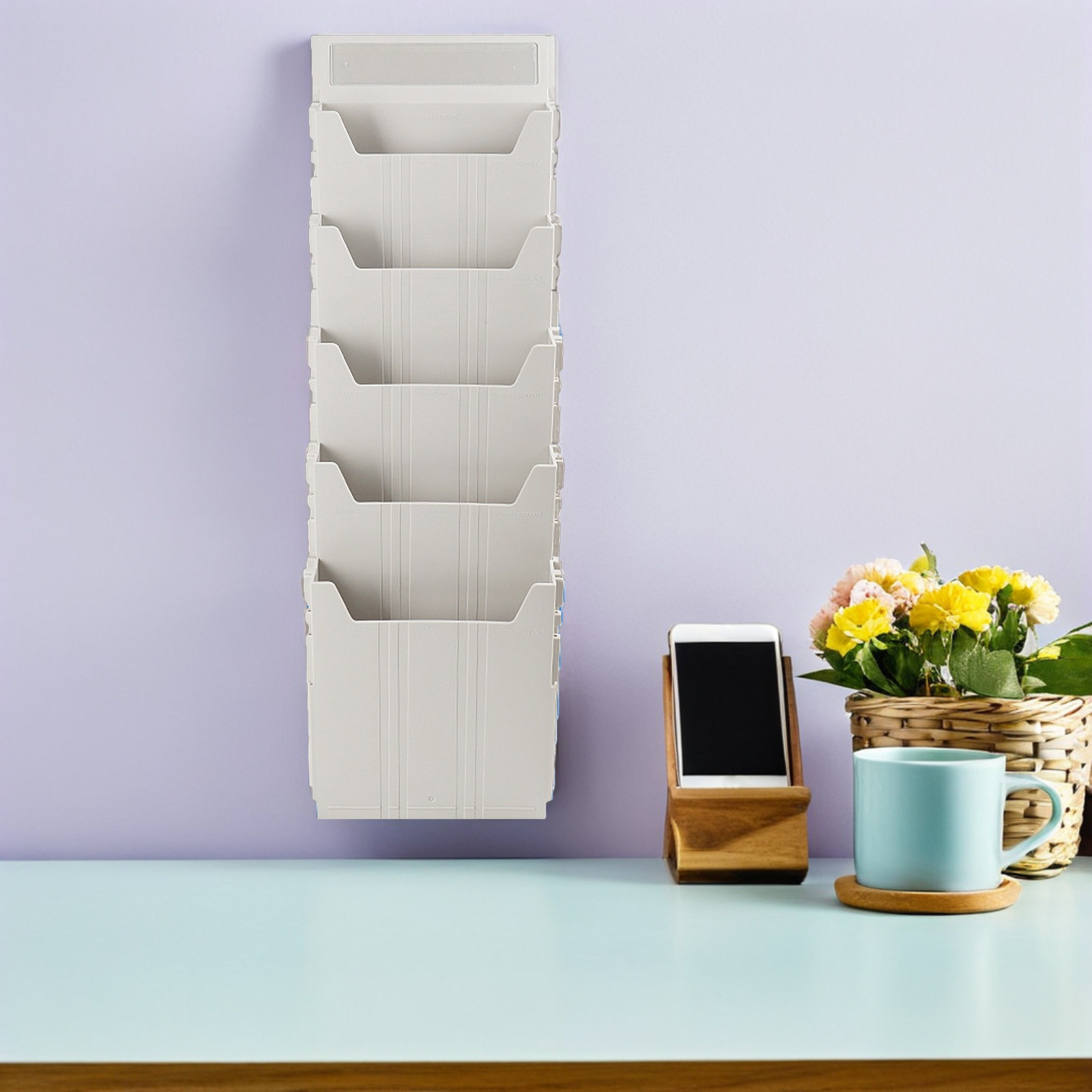 Wall Mounted File Organizer Ad - Magazine Holder Rack incelemesi ve fiyatı