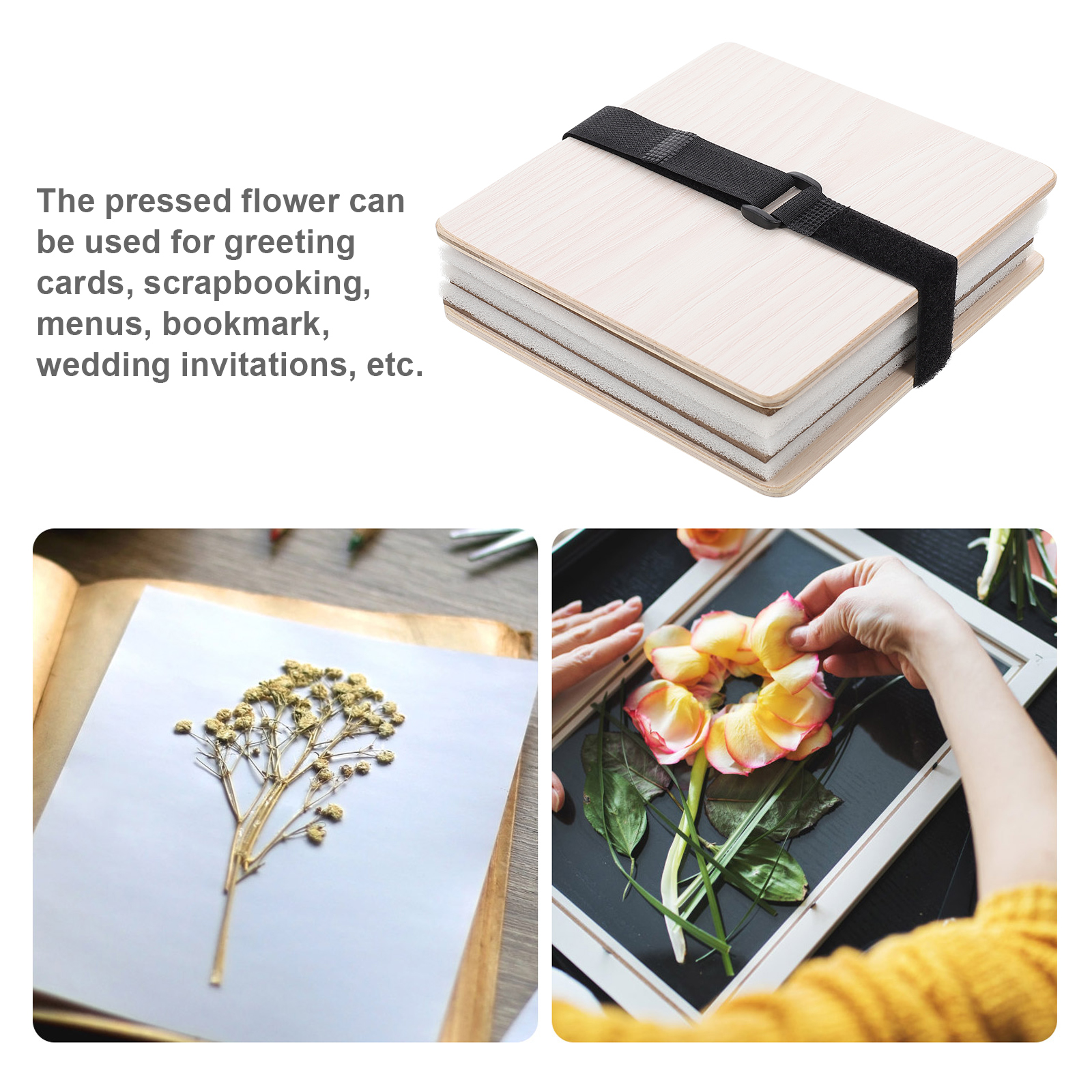 1 set Flower Press Kit Plant L - Ink Blotter Paper incelemesi ve fiyatı