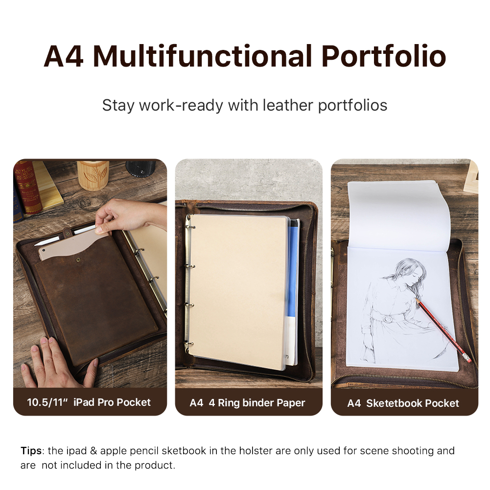 Luxury Retro A4 Cowhide Busine - Binder A4 Lever incelemesi ve fiyatı
