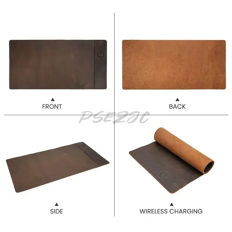 Vintage Cowhide Mouse Pad with - Leather Desk Pad incelemesi ve fiyatı