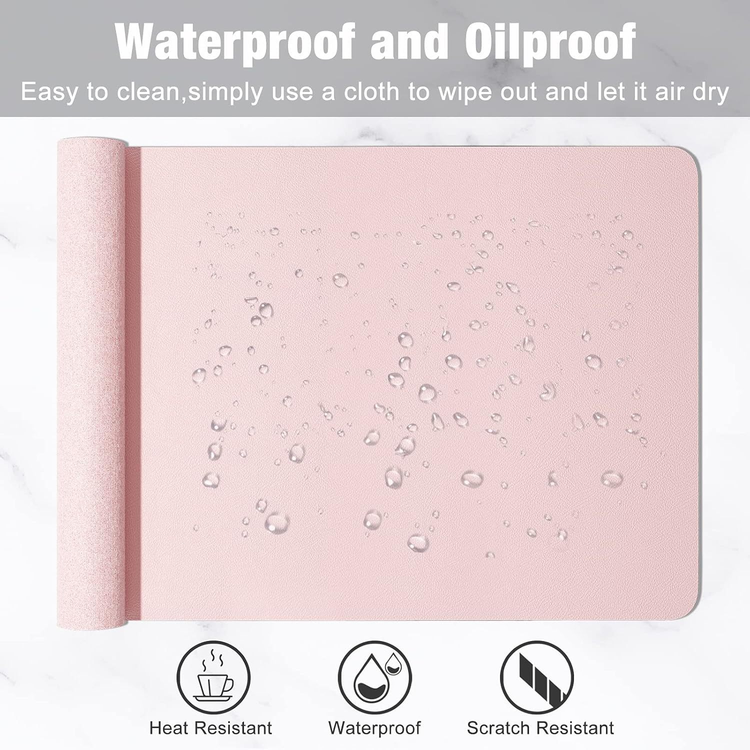 1 Pcs Large Size 60*30mm Offic - Leather Desk Pad incelemesi ve fiyatı