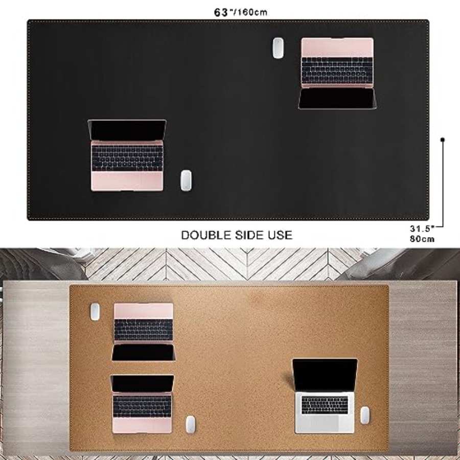 63x31.5 Leather Desk Mat XXL L - Leather Desk Pad incelemesi ve fiyatı