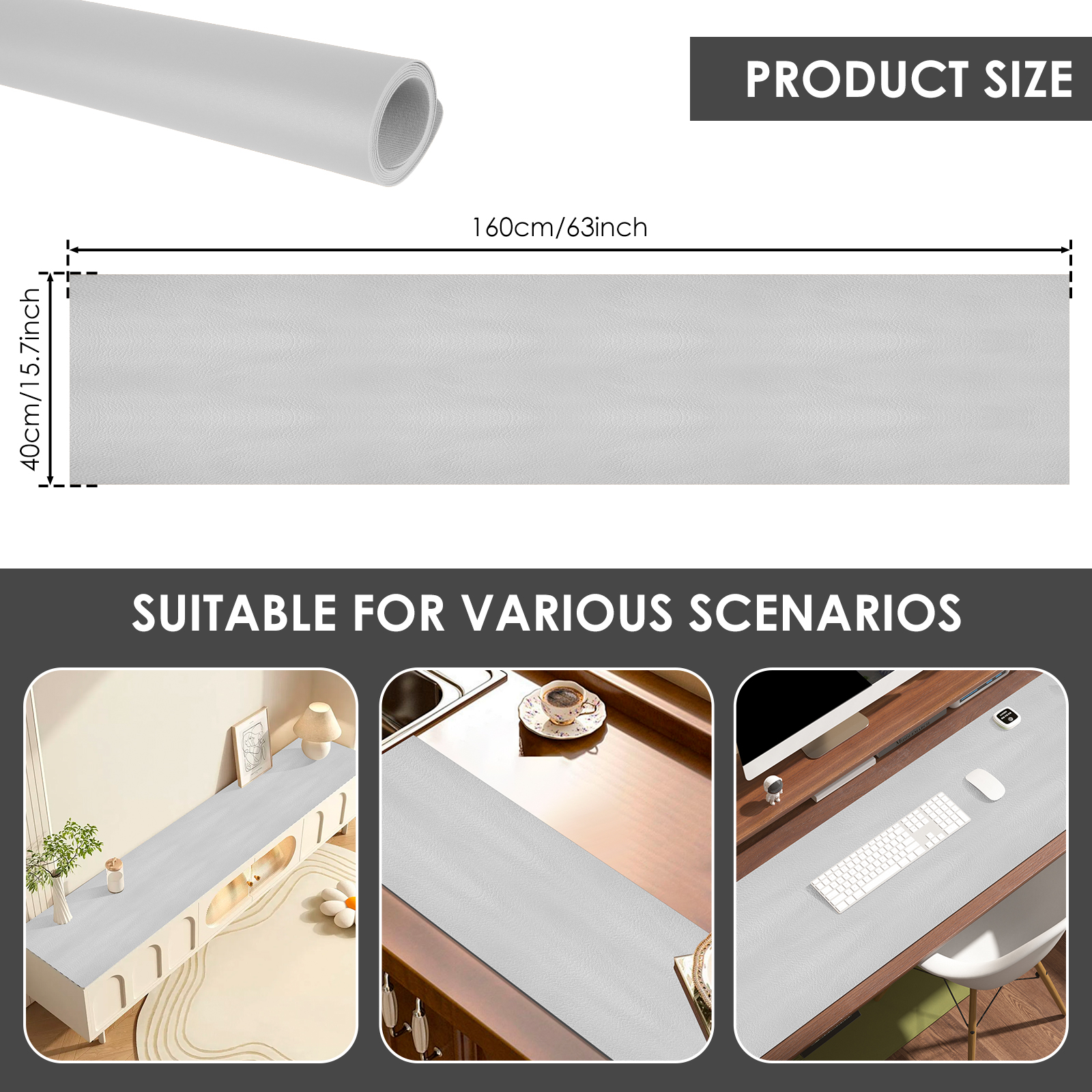 63Inch Waterproof Desk Mat PVC - Leather Desk Pad incelemesi ve fiyatı