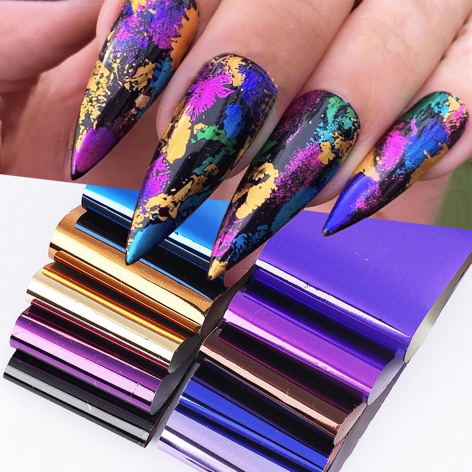 10pcs Metallic Nail Transfer F - Gel Refill Pack incelemesi ve fiyatı