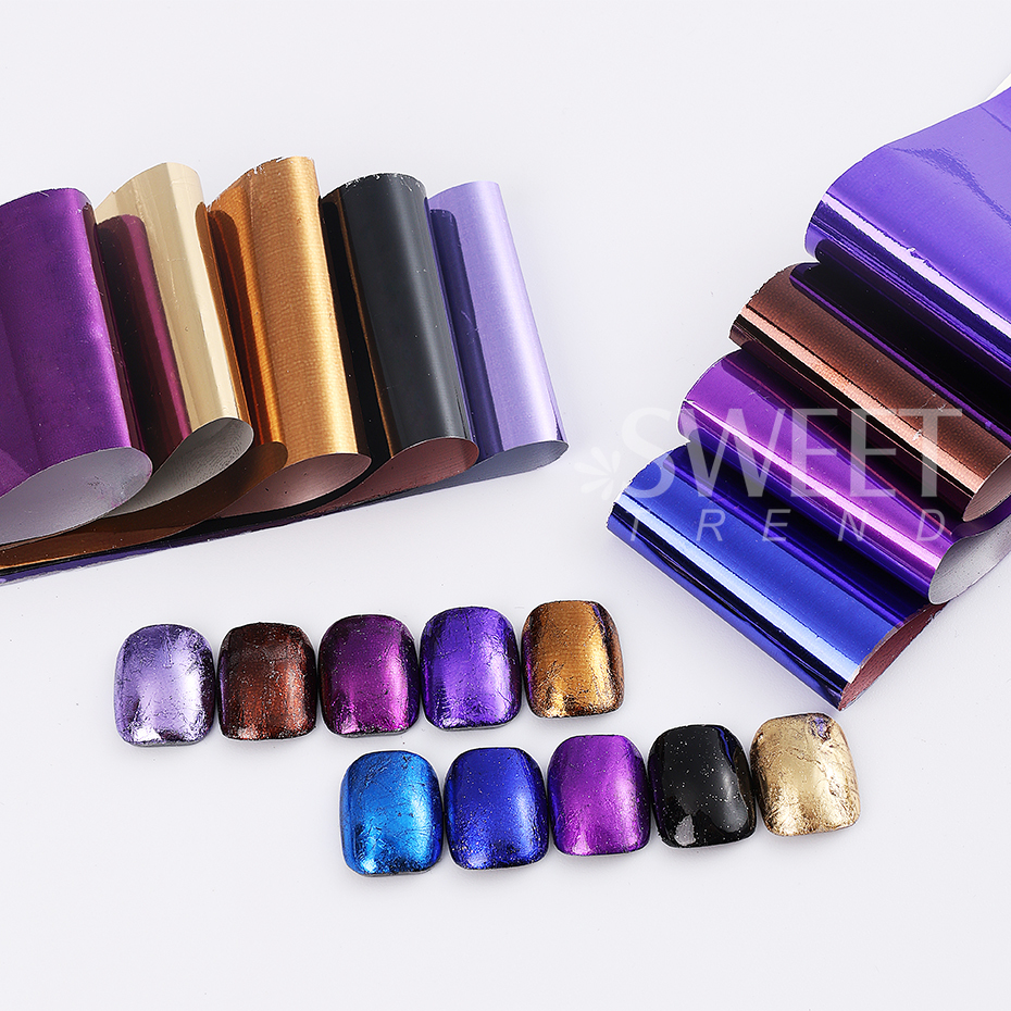 10pcs Metallic Nail Transfer F - Gel Refill Pack incelemesi ve fiyatı