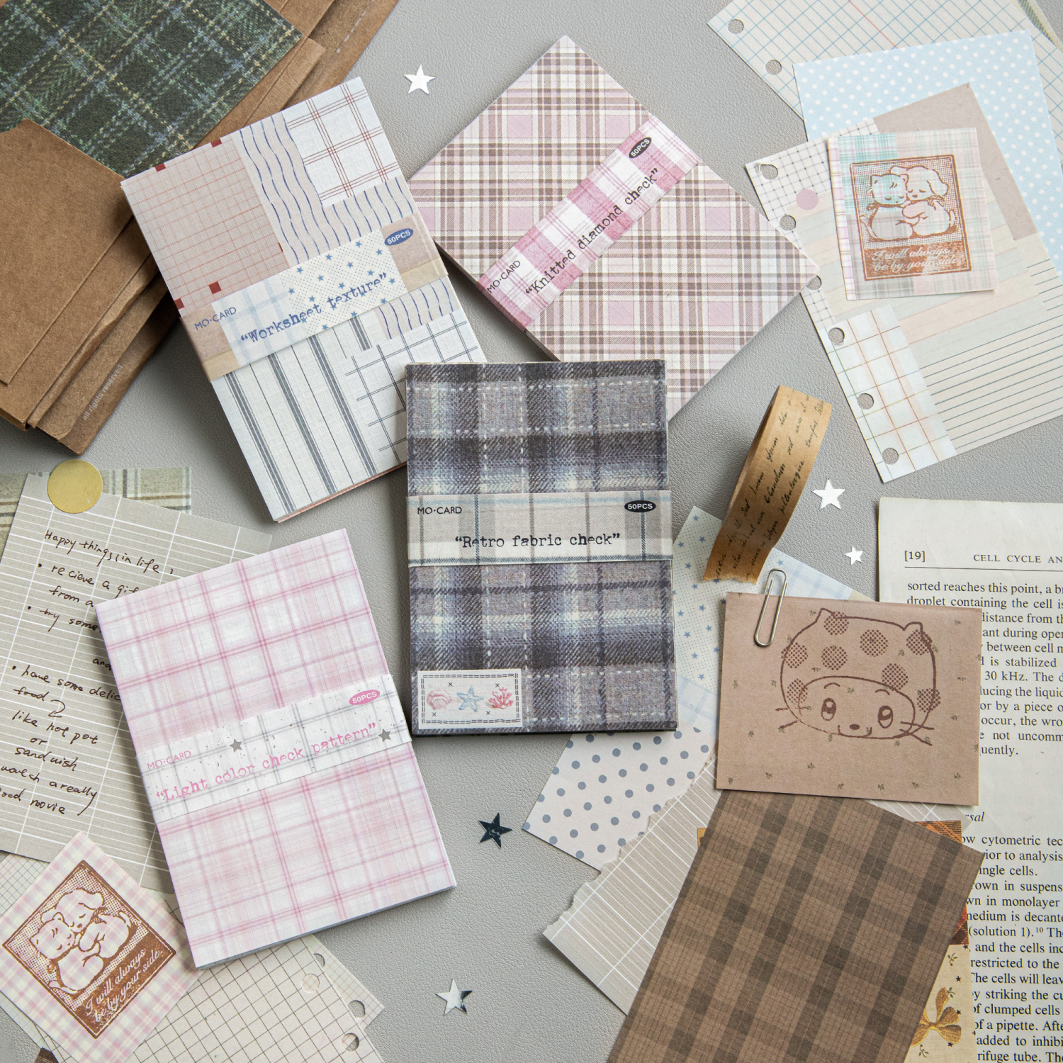 50pcs creative plaid Decor Scr - Ink Blotter Paper incelemesi ve fiyatı