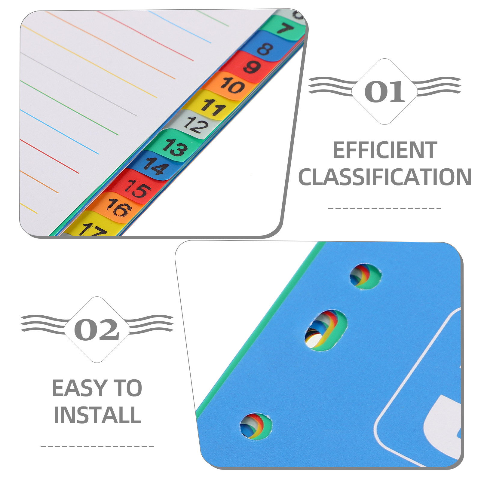 1Set A4 11-Hole PP Index Divid - Tab Divider A4 incelemesi ve fiyatı