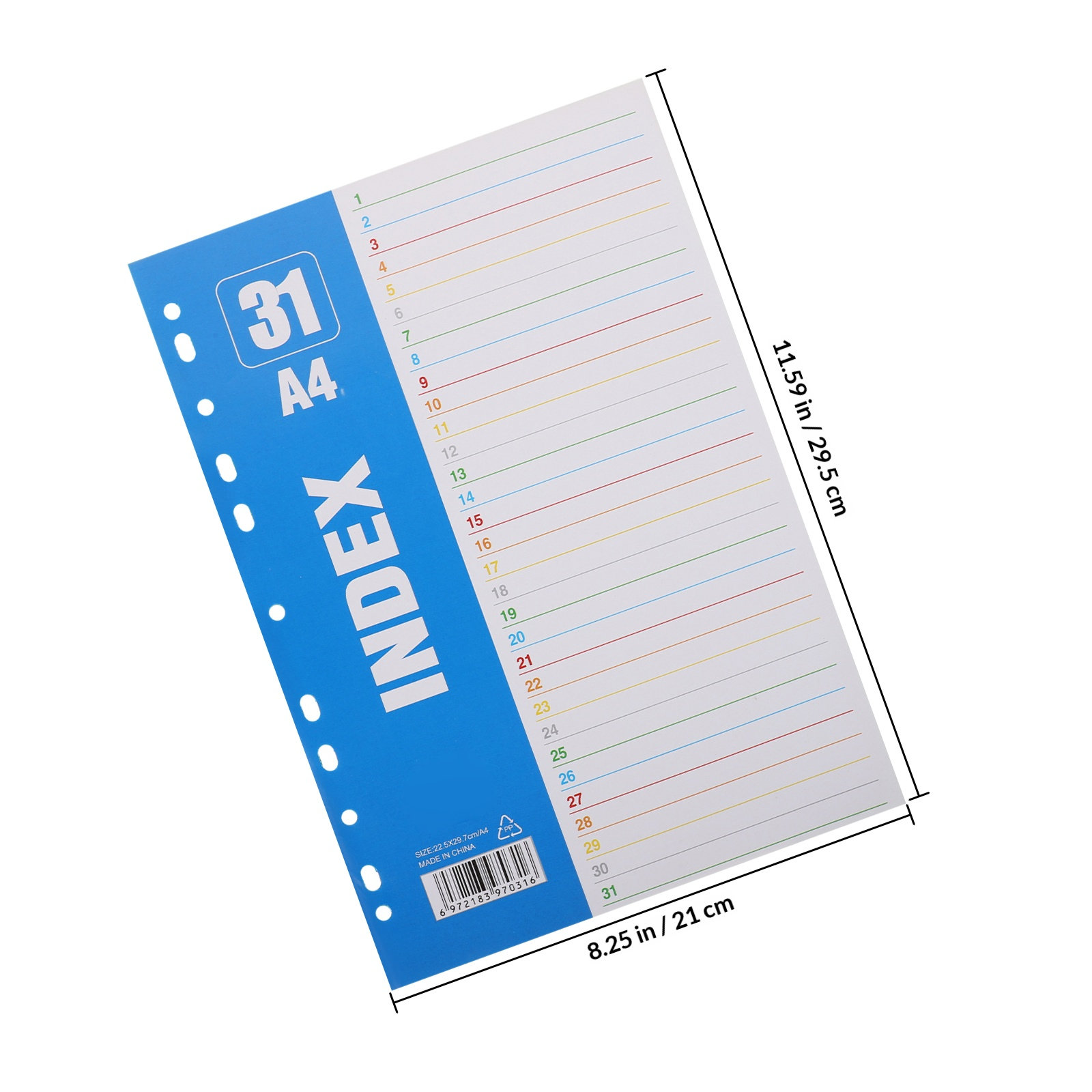 1Set A4 11-Hole PP Index Divid - Tab Divider A4 incelemesi ve fiyatı