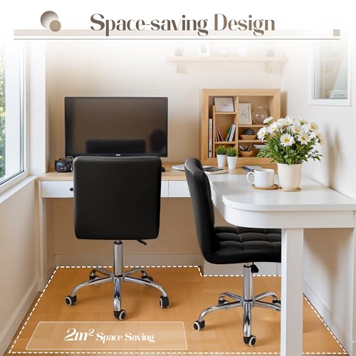 Black PU Leather Swivel Office - Leather Desk Pad incelemesi ve fiyatı