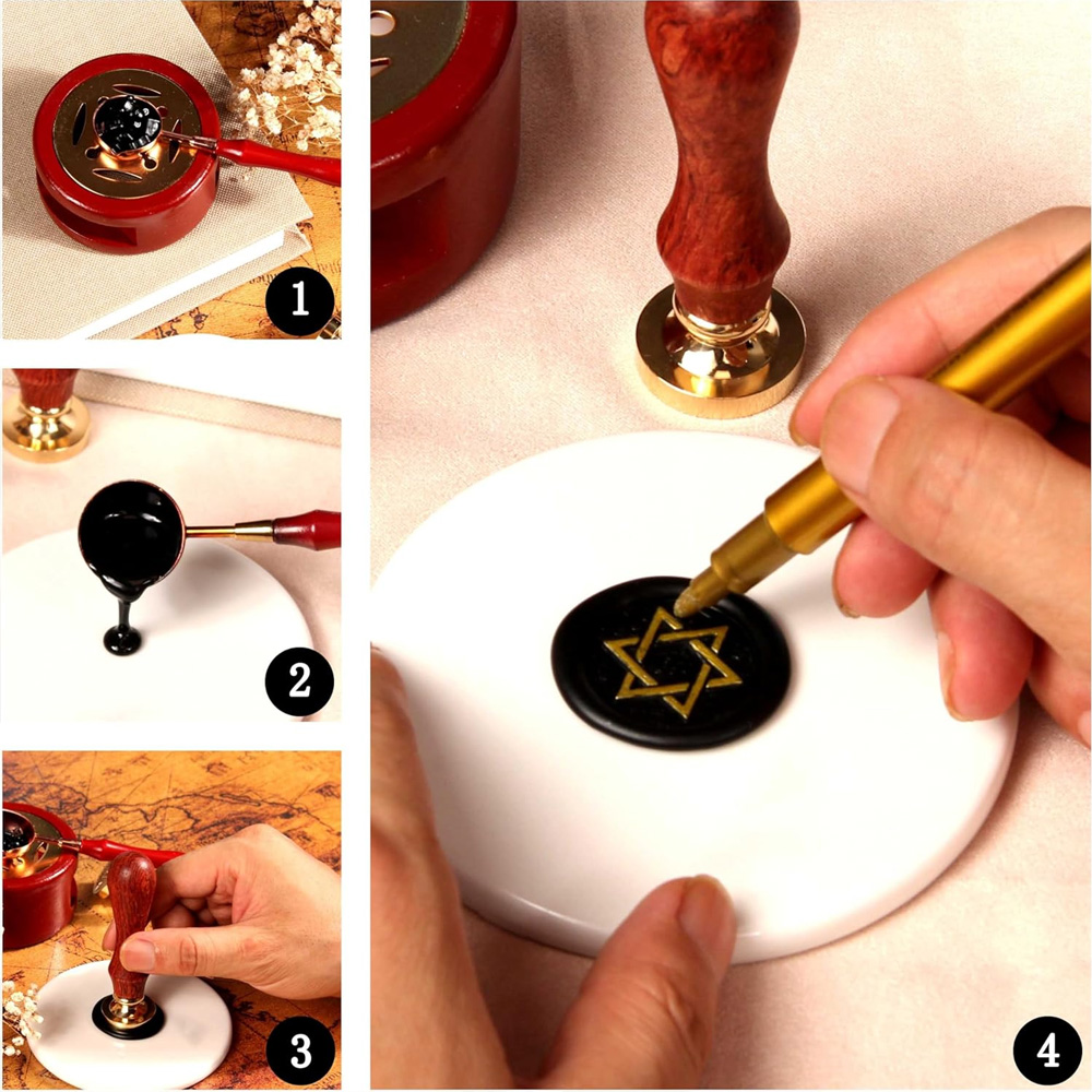 Customized Logo Wax Seal Stamp - Wax Seal Stamp Set incelemesi ve fiyatı