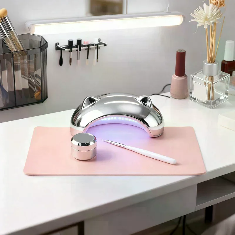 Foldable Nail Art Table Mat PU - Leather Desk Pad incelemesi ve fiyatı