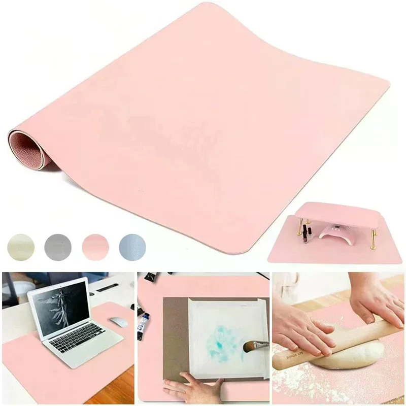 Foldable Nail Art Table Mat PU - Leather Desk Pad incelemesi ve fiyatı