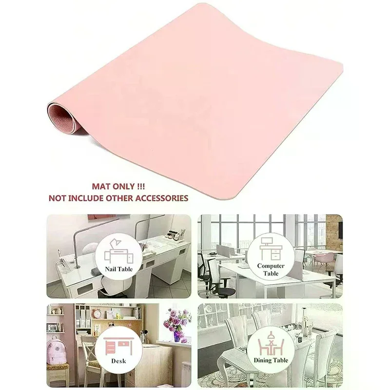 Foldable Nail Art Table Mat PU - Leather Desk Pad incelemesi ve fiyatı