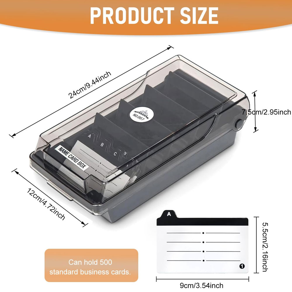 Desktop Business Card Box, Lar - Card Index Box incelemesi ve fiyatı
