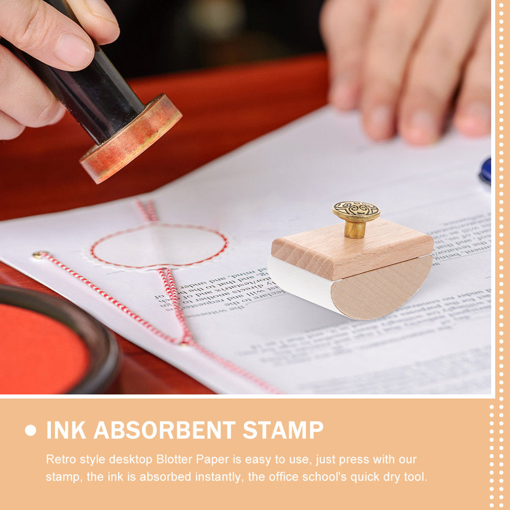 2Pcs Wooden Rocker Ink Blotter - Ink Blotter Paper incelemesi ve fiyatı
