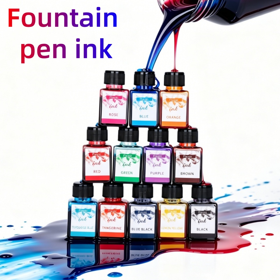 12-colors fountain pen ink, 25 - Fountain Pen Bottled Ink incelemesi ve fiyatı
