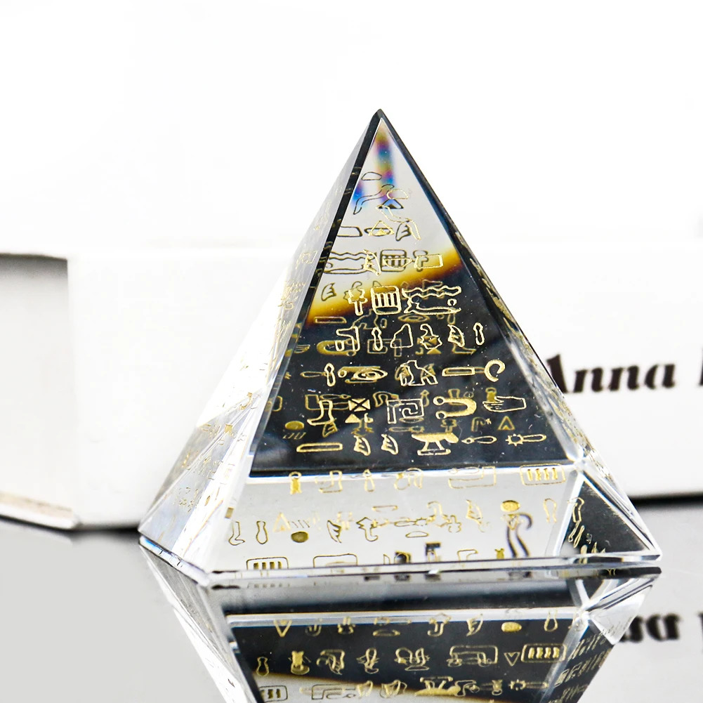 Egyptian Hieroglyph Crystal Py - Paper Weight Crystal incelemesi ve fiyatı