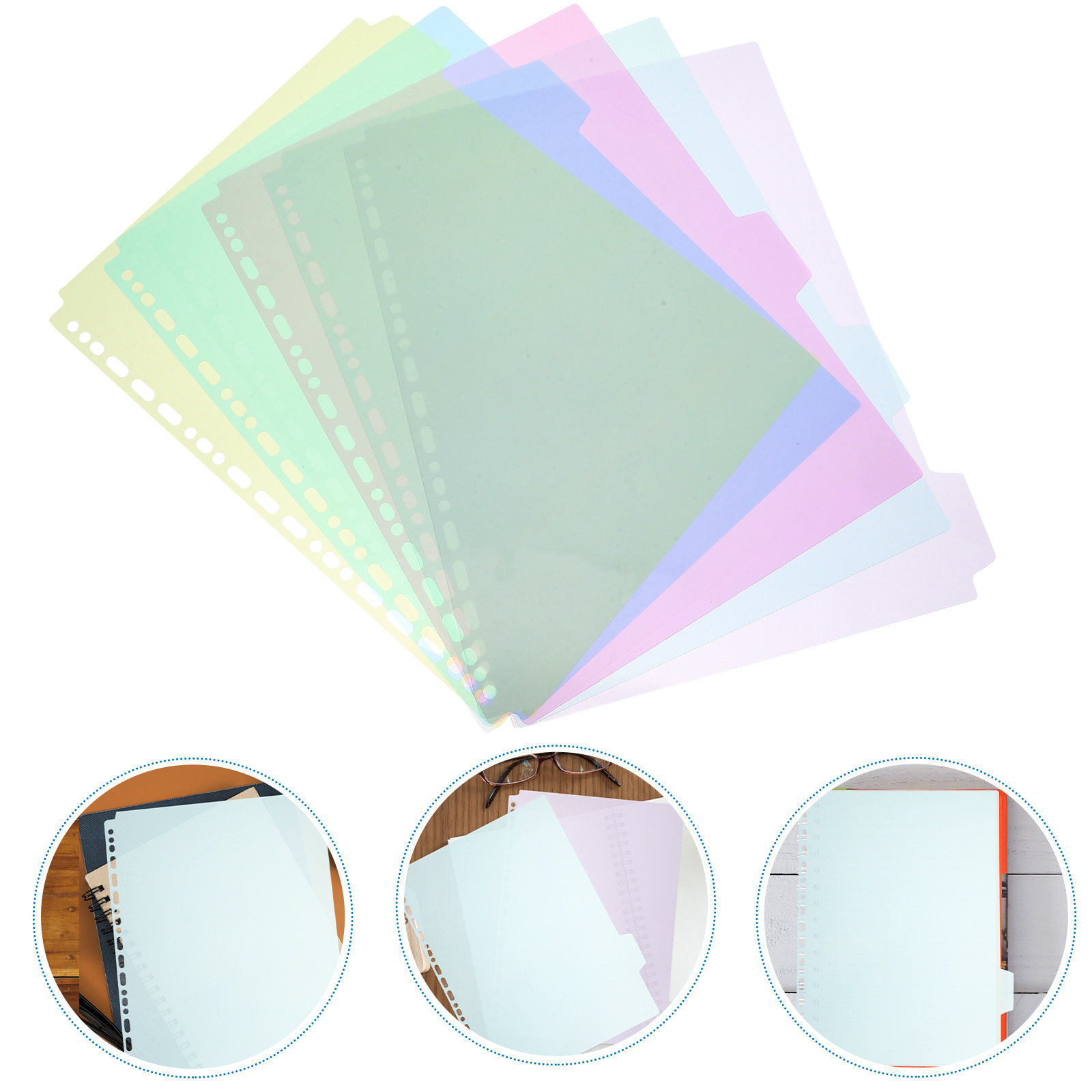 6Pcs Tabbed Binder Divider She - Tab Divider A4 incelemesi ve fiyatı