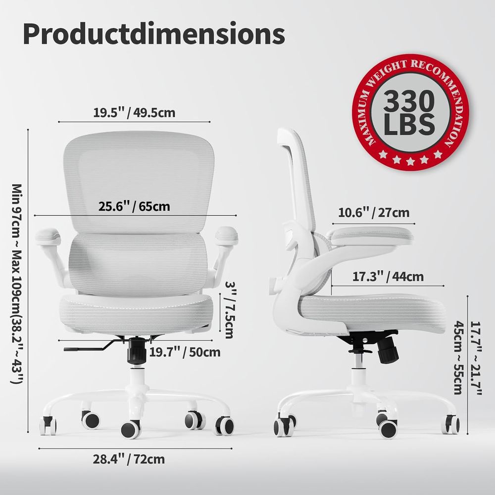 Ergonomic Desk Chair with Adju - Leather Desk Pad incelemesi ve fiyatı