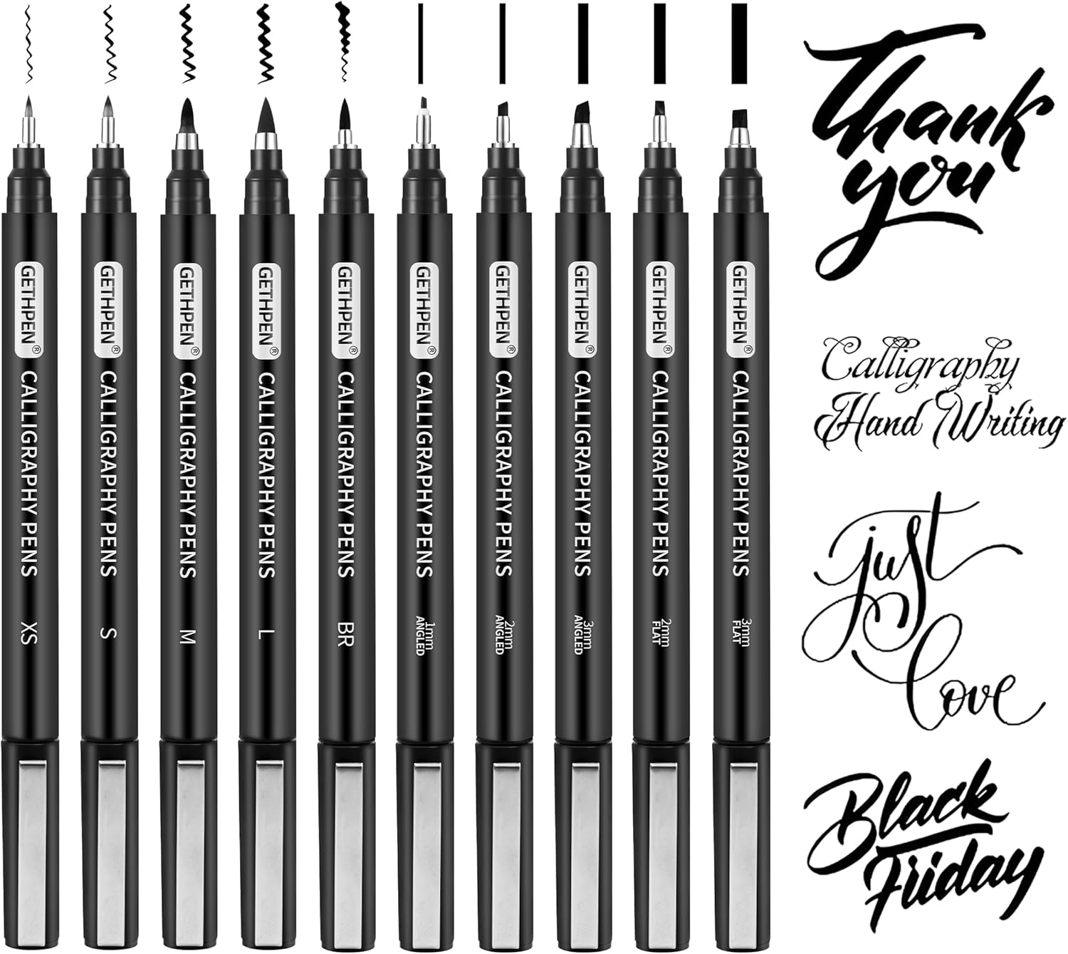 10 Size Calligraphy Pens Set f - Archive Box Set incelemesi ve fiyatı