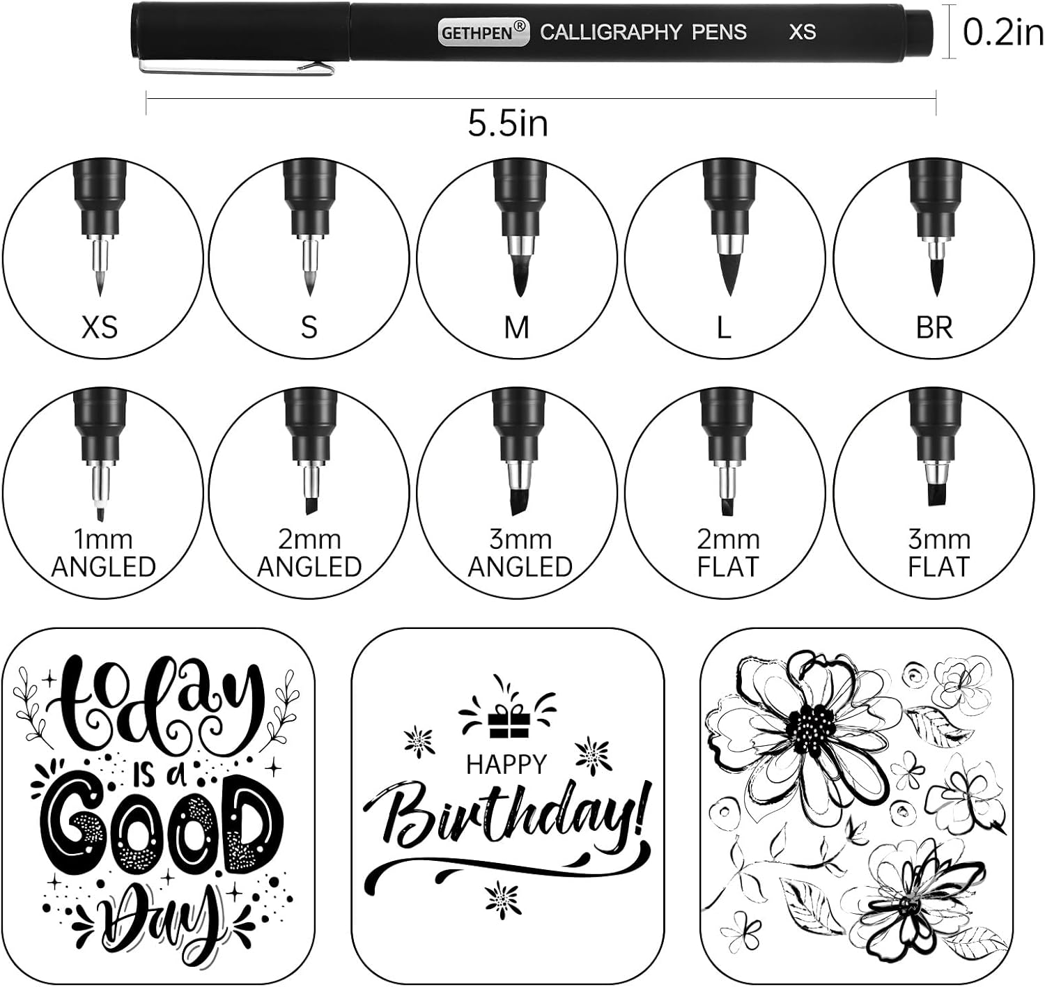 10 Size Calligraphy Pens Set f - Archive Box Set incelemesi ve fiyatı