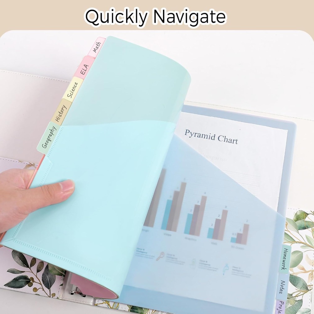 8 pcs A4 Pastel Binder Divider - Tab Divider A4 incelemesi ve fiyatı