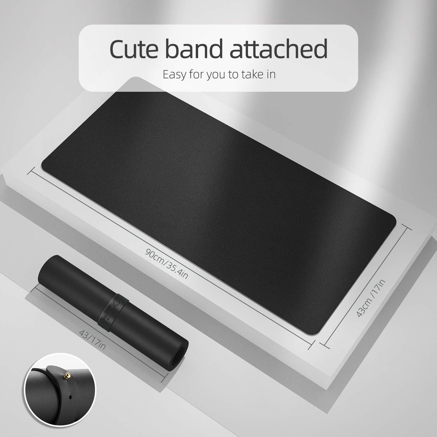 Dual-Sided Desk Pad Protector, - Leather Desk Pad incelemesi ve fiyatı