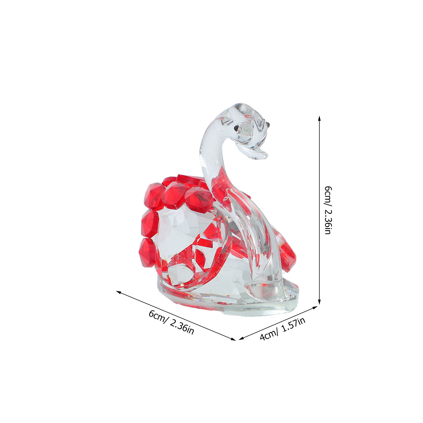 2Pcs Crystal Swan Decor Lover  - Paper Weight Crystal incelemesi ve fiyatı