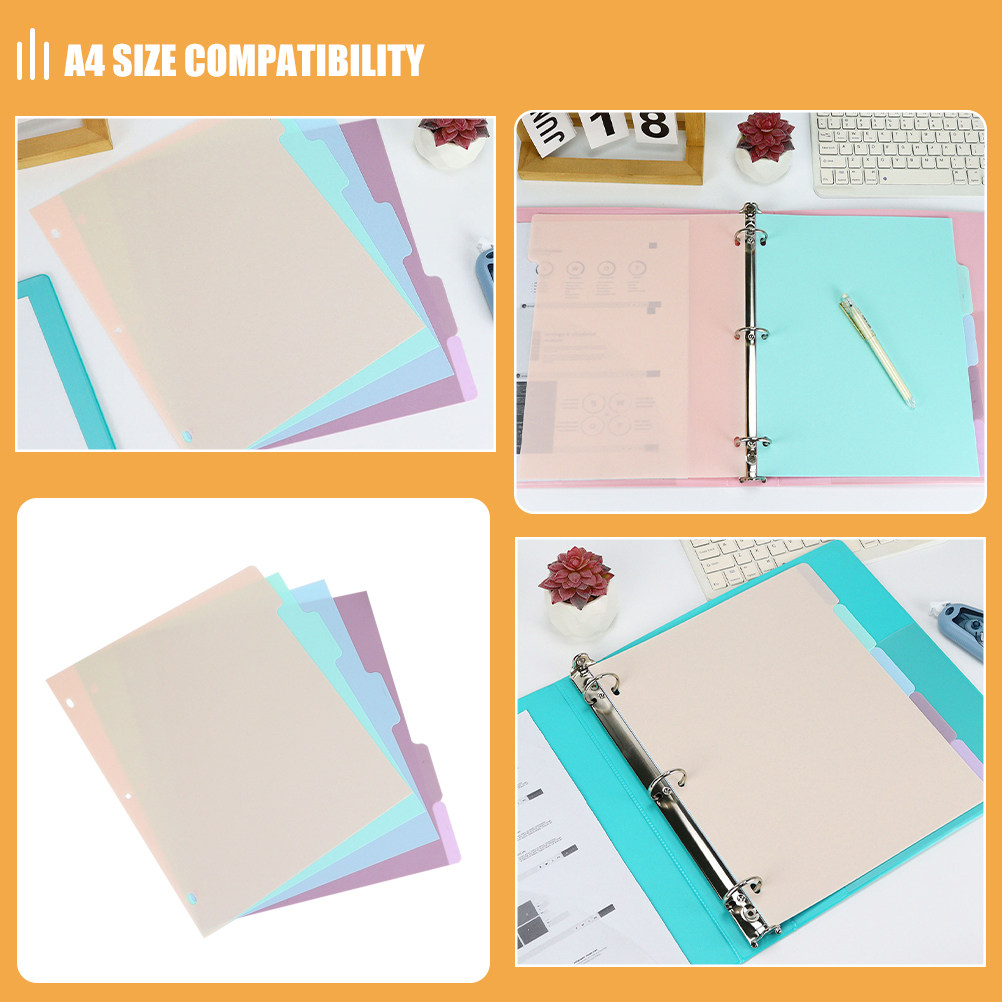1Set A4 Plastic Binder Divider - Tab Divider A4 incelemesi ve fiyatı