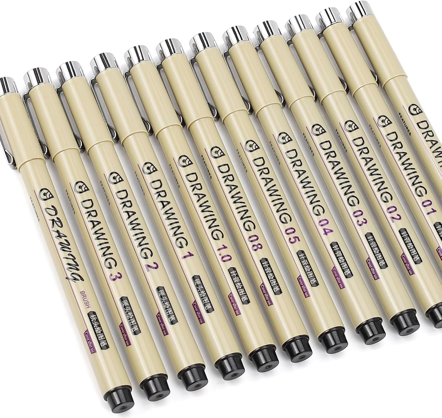 12 Black Micro Fineliner Drawi - Archive Box Set incelemesi ve fiyatı