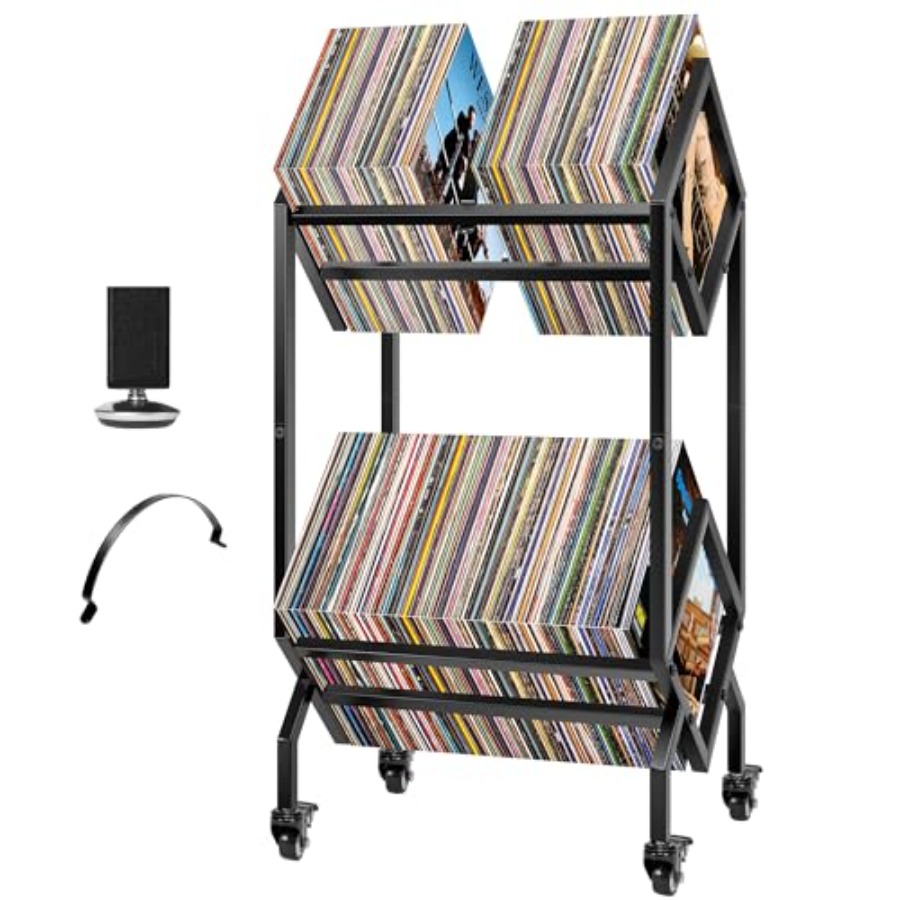 Vinyl Record Storage Rack, 2 T - Magazine Holder Rack incelemesi ve fiyatı