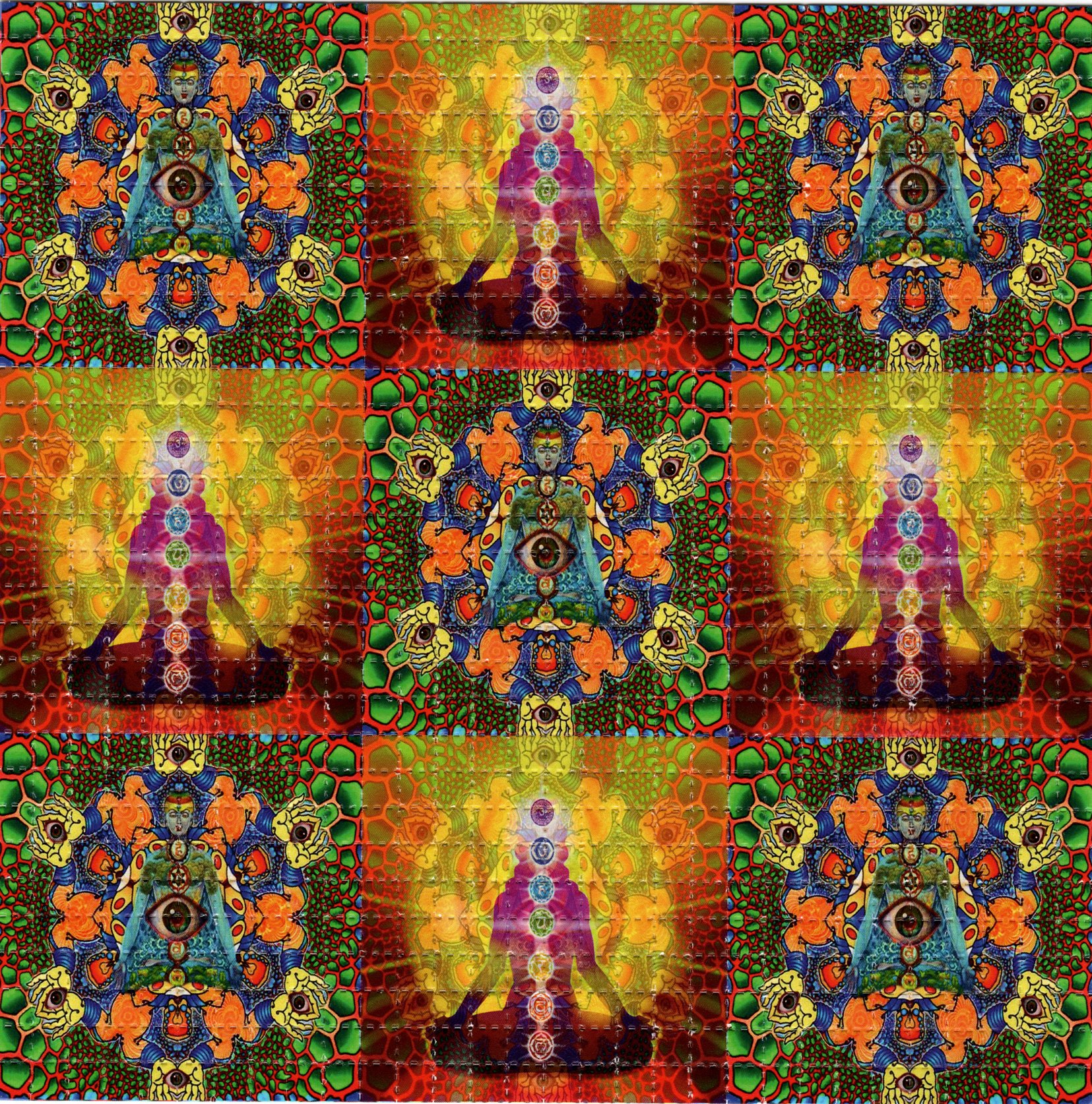 Chakras Psychedelic LSD Acid B - Ink Blotter Paper incelemesi ve fiyatı