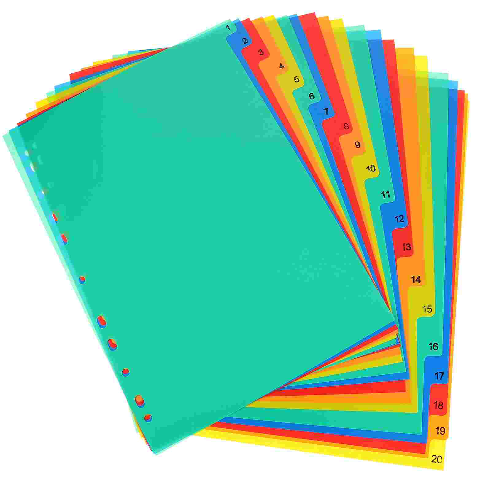 20 Pcs A4 Separated Loose Leaf - Tab Divider A4 incelemesi ve fiyatı