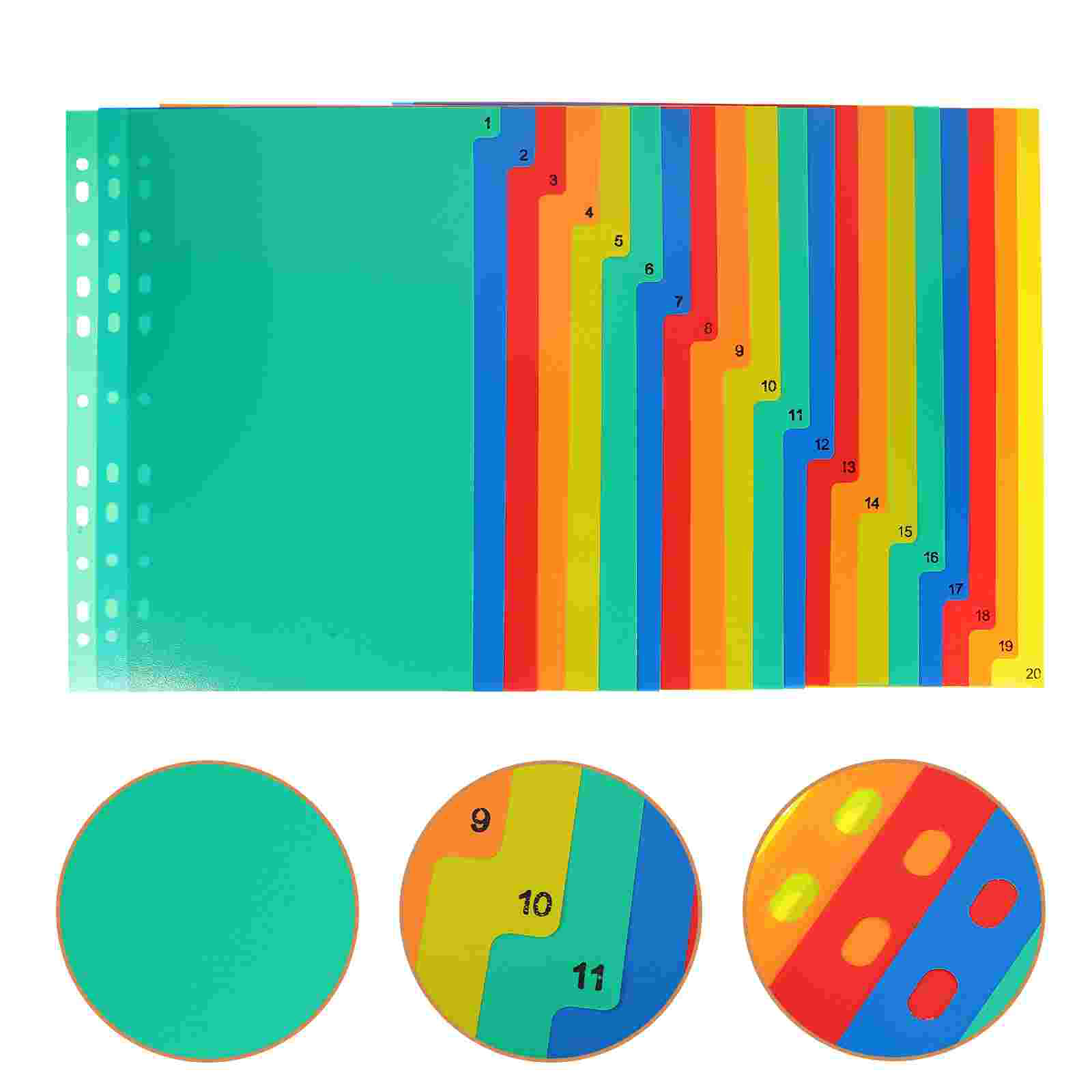 20 Pcs A4 Separated Loose Leaf - Tab Divider A4 incelemesi ve fiyatı