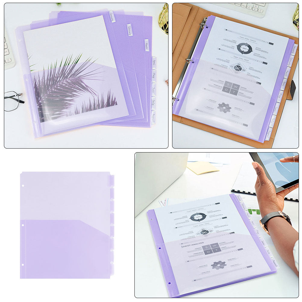 2Sets Binder Pockets Dividers  - Tab Divider A4 incelemesi ve fiyatı