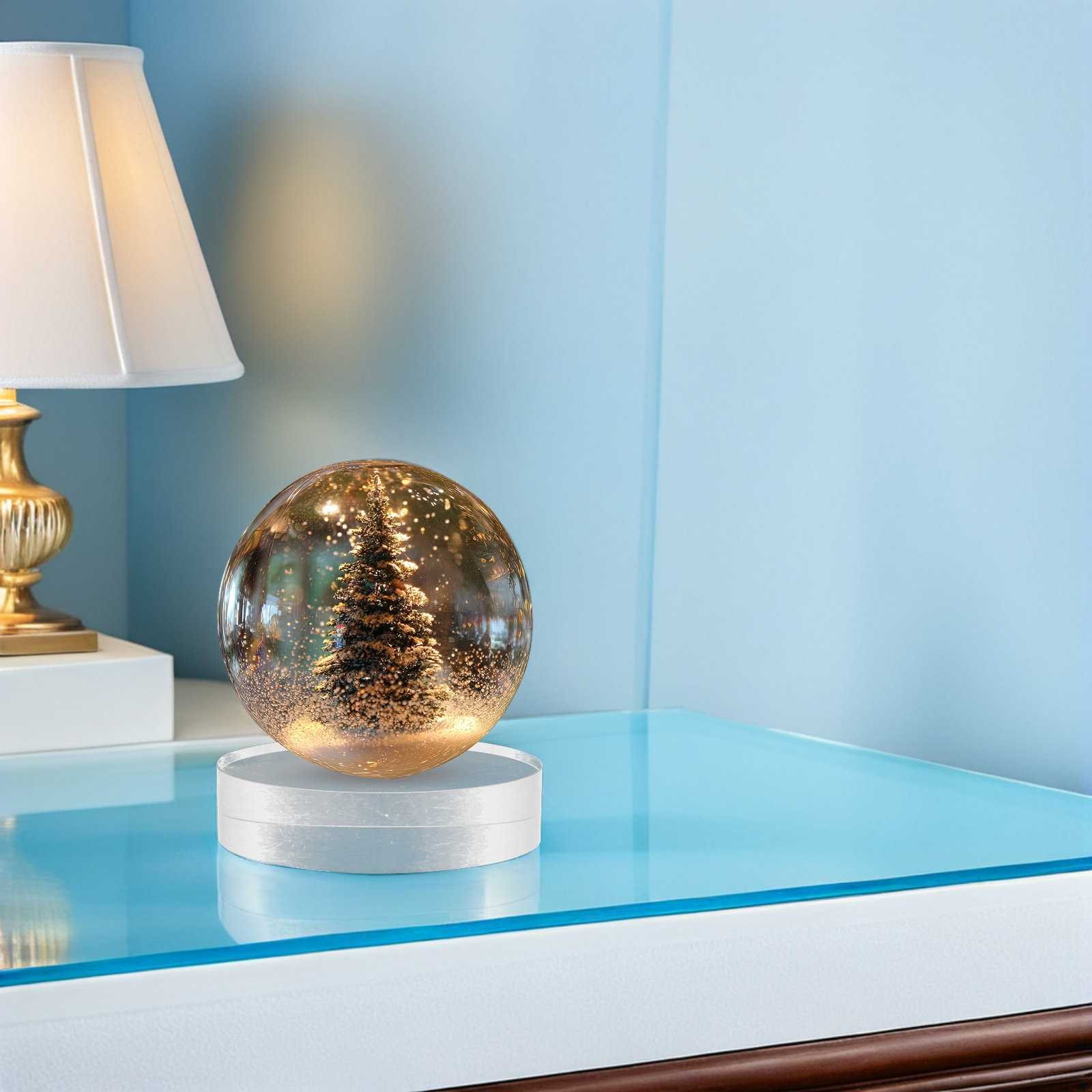 2Pcs Round Crystal Paperweight - Book Weight Glass incelemesi ve fiyatı