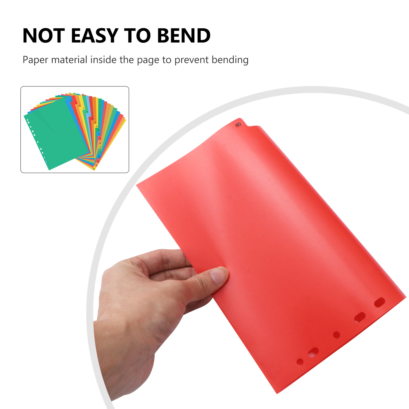20 Pages A4 Colorful Plastic B - Tab Divider A4 incelemesi ve fiyatı