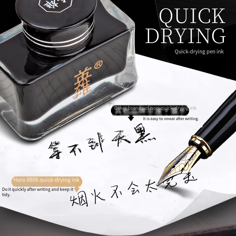 Hero 8806 Black Fountain Pen I - Fountain Pen Bottled Ink incelemesi ve fiyatı
