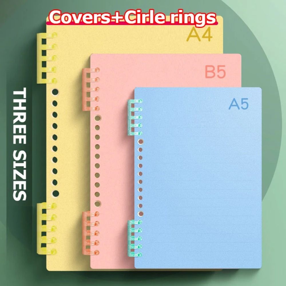 4Pcs PP Loose-leaf Book Cover  - Binder A4 Lever incelemesi ve fiyatı