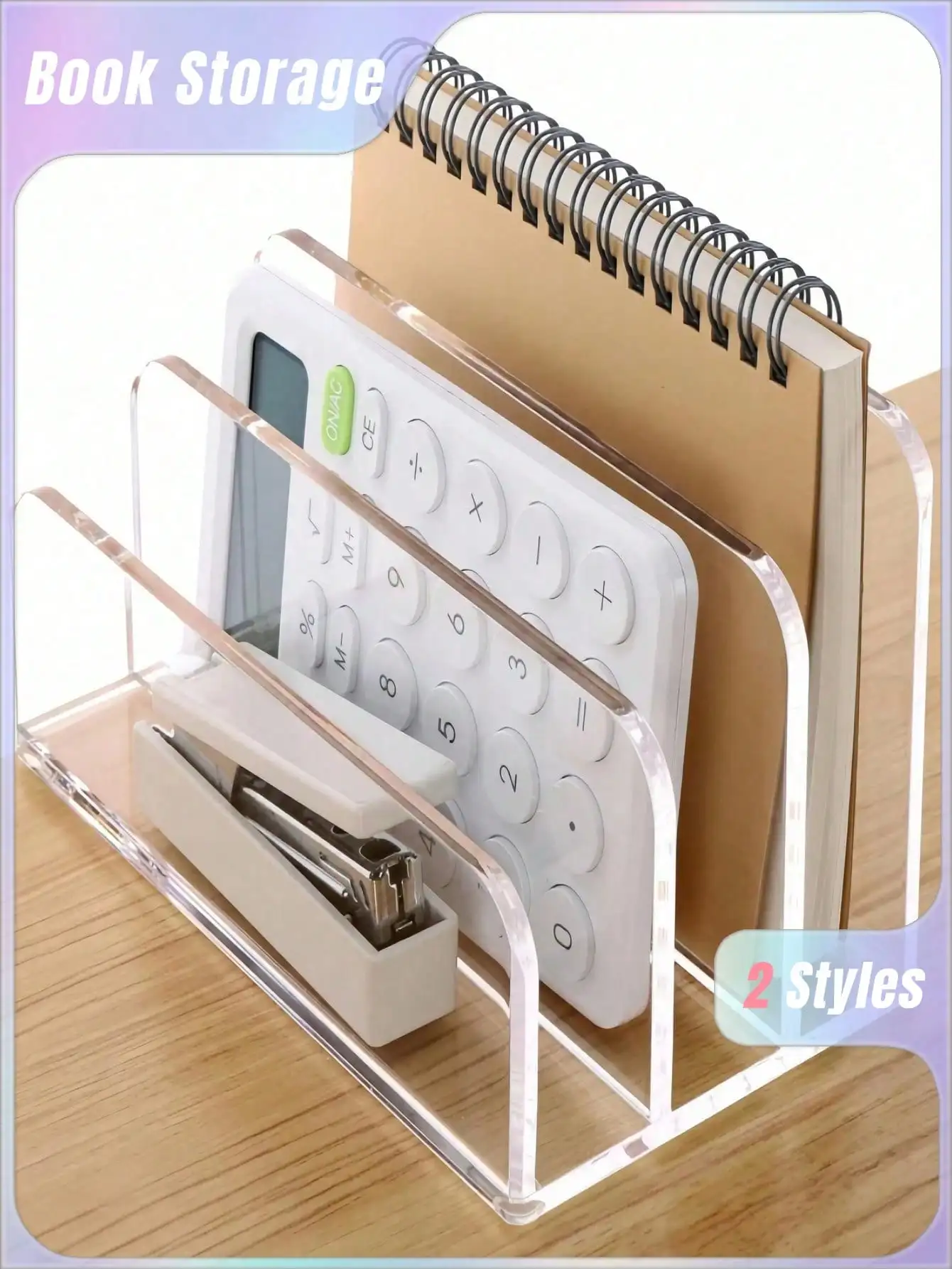 1Pc Acrylic File Folder, Desk  - Magazine Holder Rack incelemesi ve fiyatı