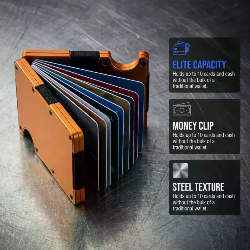 Aluminum Alloy Rfid Blocking C - Index Card Holder incelemesi ve fiyatı