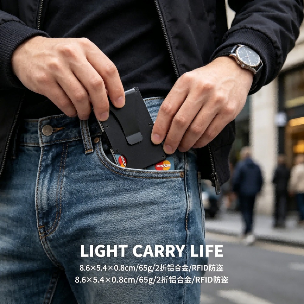Aluminum Alloy Rfid Blocking C - Index Card Holder incelemesi ve fiyatı