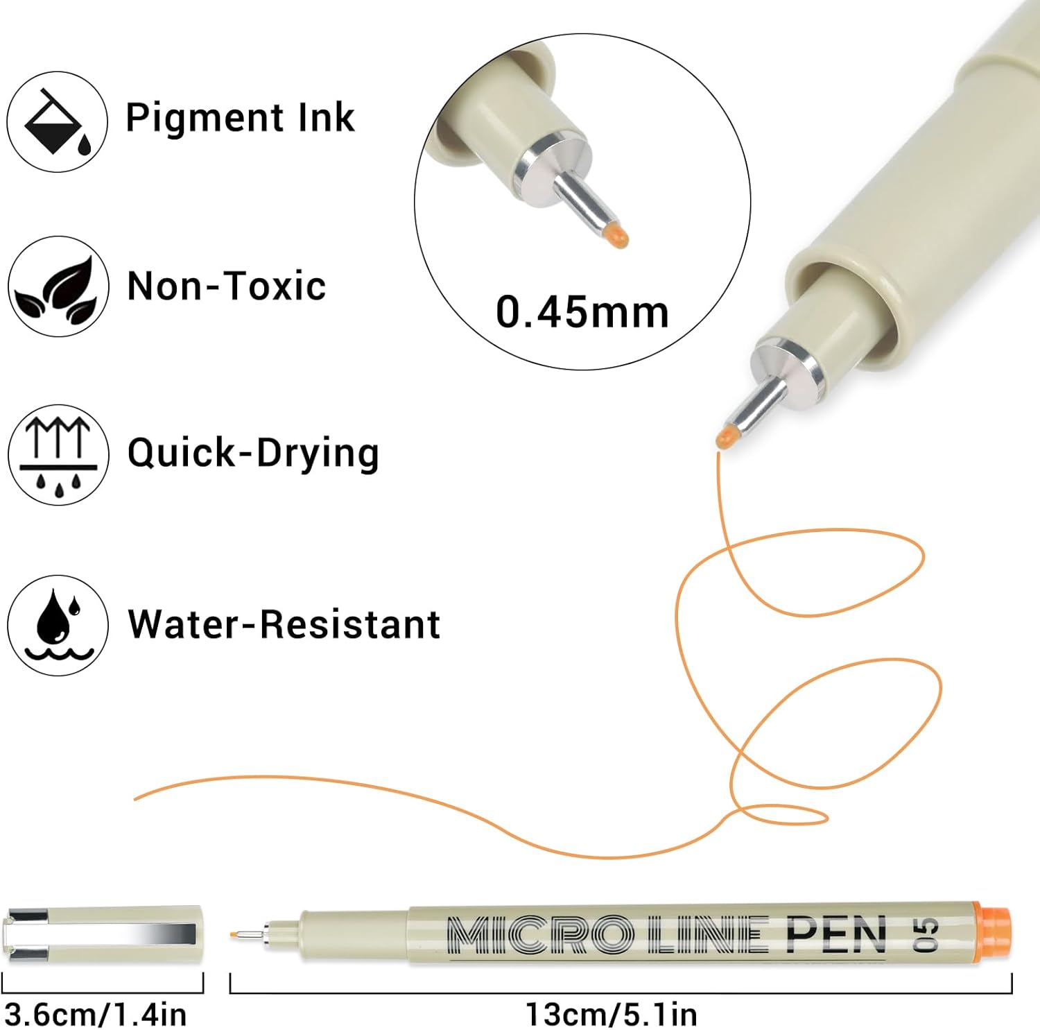 12 Colored Micro Pens 0.5mm, F - Archive Box Set incelemesi ve fiyatı