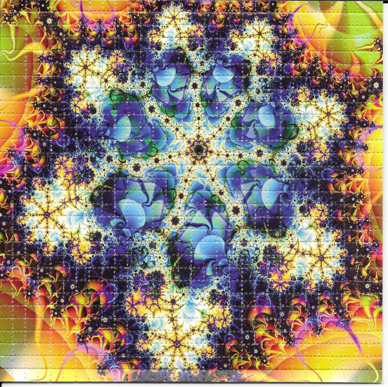 Fractal Psychedelic LSD Acid F - Ink Blotter Paper incelemesi ve fiyatı