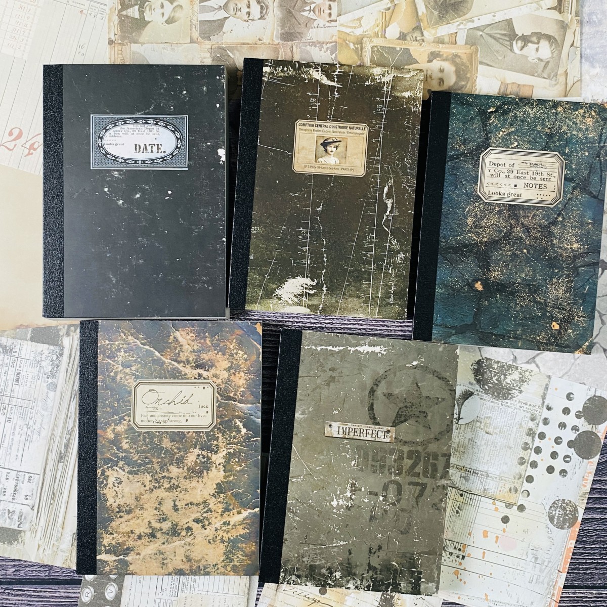 100sheets Vintage Scrapbook Pa - Ink Blotter Paper incelemesi ve fiyatı