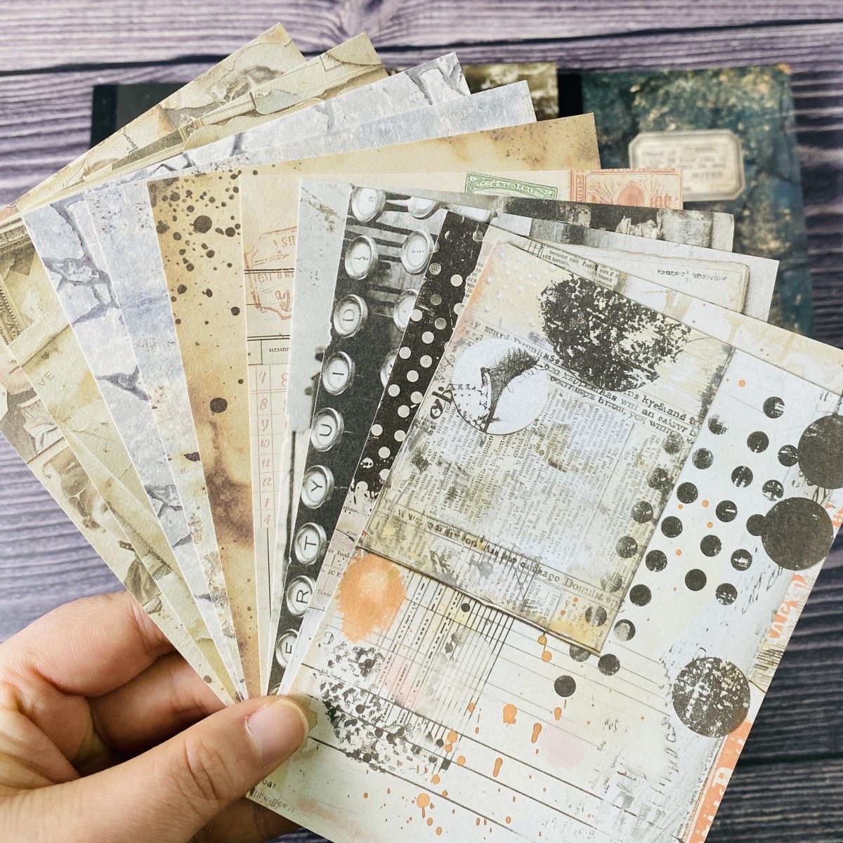 100sheets Vintage Scrapbook Pa - Ink Blotter Paper incelemesi ve fiyatı