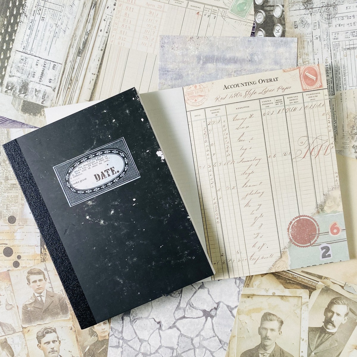 100sheets Vintage Scrapbook Pa - Ink Blotter Paper incelemesi ve fiyatı