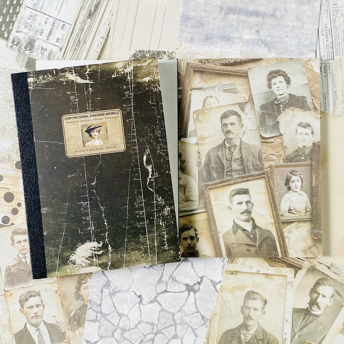 100sheets Vintage Scrapbook Pa - Ink Blotter Paper incelemesi ve fiyatı